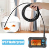 P30 5.5mm IP67 Waterproof 4.3 inch HD Portable Endoscope Hard Cable Industrial Endoscope, Cable Length: 5m(Blue)