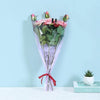 Flower Packaging Bag Trapezoid Bag Dried Flower Bag(White)