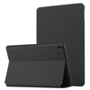 For Samsung Galaxy Tab A 10.1 2019 T515/T510 Dual-Folding Horizontal Flip Tablet Leather Case with Holder (Black)