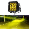 E15 35W / 4000LM / 6000K / DC 9-30V Car 5 inch Square Work Light(Yellow Light)
