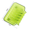 Colourful Suction Cup Drainage Soap Box(Green)