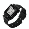 SANDA 388 Fashionable Square Outdoor Sports Leisure Watch Men's And Women's Multi-Functional Waterproof Luminous Electronic Watch(White)