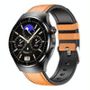 TK25 1.39-inch IP67 Waterproof Sports Health Monitoring Smart Bluetooth Calling Watch(Brown Leather)