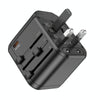 hoco AC15 Walker 3-port PD20W + 2USB Universal Conversion Charger(Black)