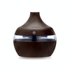 300ML Waterdrop Shape USB Wood Grain Aromatherapy Air Purifier Mute Humidifier, Color: Deep Wood Grain