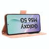 For Samsung Galaxy M56 5G Skin Feel Calf Texture Card Slots Leather Phone Case(Pink)