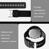 SKMEI 1728 Muslim Worships Watch Multifunctional Reminder Prayer Direction Compatriots Watch, Style:Steel Circle Edition(Black Black Machine)