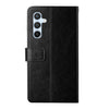 For Samsung Galaxy A26 5G Y-shaped Pattern Flip Leather Phone Case(Black)