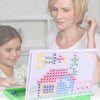 296 in 1 / Set Early Childhood Educational Creative DIY Desktop Mushroom Nail Puzzle Game Toy