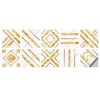 Geometric Pattern Staircase Wall Tile Sticker Kitchen Stove Water And Oil Proof Stickers, Specification: M: 15x15cm(HT-015 Platinum)