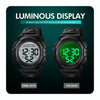 Skmei 1562 Multi Function Outdoor Sports Waterproof Student Electronic Watch Ten Year Battery Mens Watch(Black)