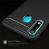 Brushed Texture Carbon Fiber TPU Case for Huawei P30 Lite (Navy Blue)