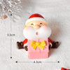 3pcs Christmas Lovely Micro Landscape Snow Ornament Decorative Accessories, Style: No.18 Holding Gift Box