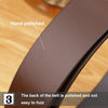 120cm Crocodile Pattern Leather Men Business Belt Without Buckle(Brown)