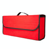 Car Trunk Felt Folding Storage Box Car Finishing Box(Red Large)