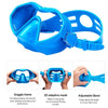 M6113 Adult Diving Goggles Deep Diving Integrated Goggles Mask Anti-fog Diving Glasses, Size:One Size(Blue)