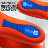 Sports Shock-absorbing Insoles Soft Bottom Sweat-absorbing Flat Arch Full Pad Heel Insoles, Size: 41-42(Sky Blue)