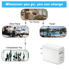 SDC-18W 18W PD 3.0 Type-C / USB-C + QC 3.0 USB Dual Fast Charging Universal Travel Charger with Type-C / USB-C to 8 Pin Fast Charging Data Cable, US Plug