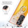 For Samsung Galaxy S25 Ultra 5G Electroplating Dual-side IMD Phone Case with Ring Holder(Draft Beer)