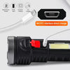 L-822 USB Rechargeable Floodlight Mini Portable LED Flashlight