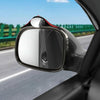 3R 3R-156 2 in 1 Car Auxiliary HD Blind Spot Mirror with Carbon Fiber Texture Rain Shield, Style:Oval Shape