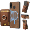 For Samsung Galaxy A30 / A20 / M10s Retro Splitable Magnetic Stand Card Bag Leather Phone Case(Brown)