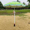 32mm Pipe Diameter Outdoor Beach Sun Umbrella Accessories Large Plastic Portable Spiral Ground Plug(Red Black)