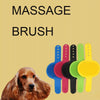 Pet Bathing Massage Brush Set (Blue) - Dog & Cat Grooming Tool