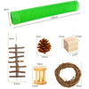 11 Pcs Small Pet Toys | Wood Chew Toys Hamster Rabbit Guinea Pig Parrot