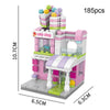 LELE BROTHER Children Assembling Mini City Street Scene Building Blocks, Style: 8537-8 Cake Shop