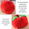 5pcs Cute Fruit And Vegetable Plush Bag Pendant Key Chain, Size: 10cm(Green Apple)