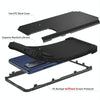 For Samsung Galaxy S20 FE 3 in 1 Shockproof PC + Silicone Protective Case(Black)