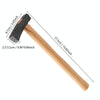 Handmade DIY Square Hammer Gold And Silver Jewelry Texture Hammer, Model: No.15