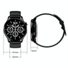 HD3 1.32 Inch Heart Rate Monitoring Smart Watch with Payment Function(Silver Leather)