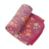 Coral Fleece Pet Blanket, Small, Pink (76x52cm) - Soft Dog & Cat Bed