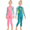 DIVE & SAIL M150556K Shell Pattern Children Diving Suit One-piece Swimsuit Snorkeling Surfing Anti-jellyfish Clothing, Size:XXL(Green)