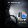 Motorcycle Spherical Compass Phone Holder, Handlebar with Light (Green)