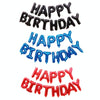 2 PCS 16 Inch Happy Birthday Letter Aluminum Film Balloon Birthday Party Decoration Specification(US Version Dark Blue)