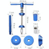 BG-2101 Mountain Bike Bowls Press-To-Enter Center Shaft Installation Disassembly Tool(Blue)