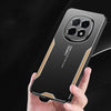 For OPPO A5 Pro Blade Series TPU Hybrid Metal Phone Case(Gold)