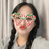 Christmas Weird Glasses Personalized Christmas Hair Clip, Color: Love Gift