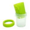 Dog Paw Cleaner Cup - Large Green - Silicone Bristles
