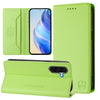 For Samsung Galaxy A56 5G RC01 Dual-Folded Magnetic Suction RFID Leather Phone Case(Grass Green)