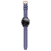 For Garmin Fenix 6S 20mm Rose Gold Buckle Silicone Watch Band(Dark blue)