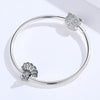 925 Sterling Silver Peacock Open Screen Beaded DIY Bracelet Jewelry