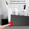 No-Punch Bathroom Shelf Washstand Convenient Storage Rack, Specification: 30cm Black Paint