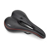 PROMEND SD-565 Hollow Breathable Silicone Bicycle Saddle (Black Red)