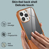 For iPhone 13 Litchi Texture TPU Hybrid Acrylic Phone Case(Brown)