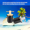 Marine Motorboat Deck Cross Drain Plug Screw, Size: Copper For 19mm
