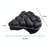 BC-203 2.0 M Size Bicycle Foldable Inflatable Airbag Cushion Seat Cover with Inflator (Black)